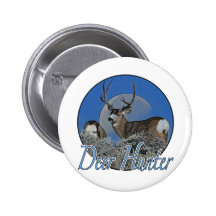 Deer Hunter Pinback Buttons