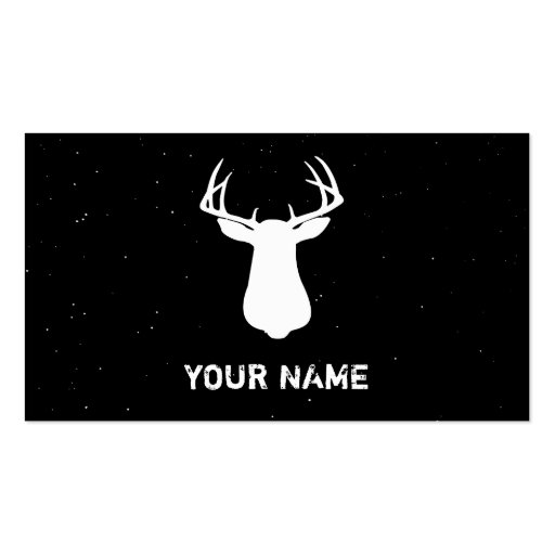 DEER HUNTING - Business Card Template (front side)