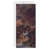 Deer Hunting By Ridinger Johann Elias (Best Qualit Customized Rack Card