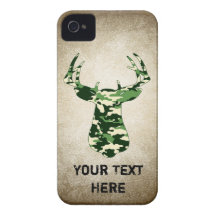 Deer Hunting Camo Buck iPhone 4 Case