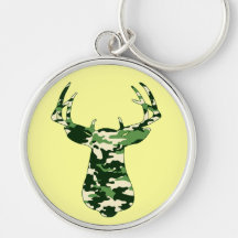 Deer Hunting Camo Buck Keychain