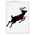 Deer Hunting- Deer with crosshairs on it cards by OutDoorWorld Deer Hunting- Deer with crosshairs on it cards
