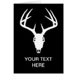 Deer Hunting Skull w/ Antlers Greeting Card