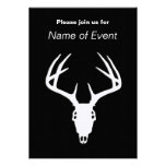 Deer Hunting Skull w/ Antlers Personalized Announcements
