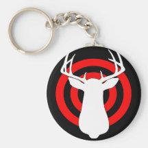 Deer Hunting Target Practice Keychain