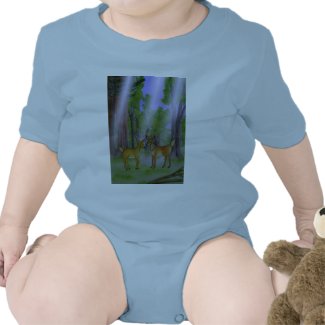 Deer in Forest Baby's T-Shirt shirt