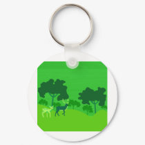 Deer in Forest keychains by zoobilation Deer in Forest keychains