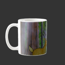 Deer in Forest Mug mugs