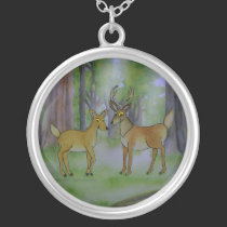 Deer in Forest Necklace