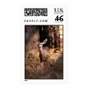 Deer in Forest postage
