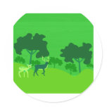 Deer in Forest stickers