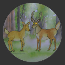 Deer in Forest Sticker