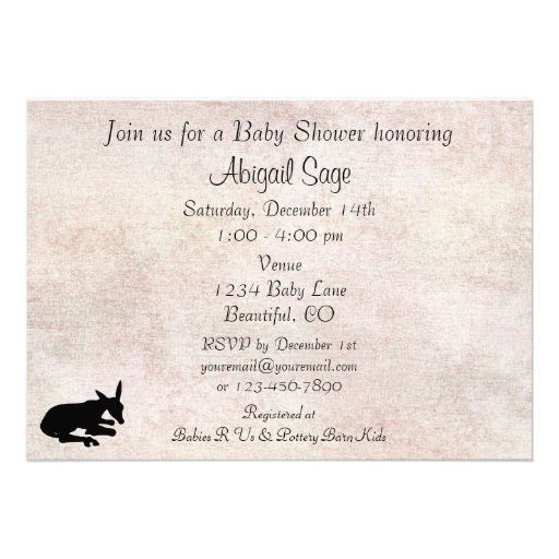 Deer in Meadow Baby Shower Invitation