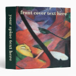 Deer in the Forest II by Franz Marc; Reh im Walde 3 Ring Binder