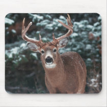 Deer in the Snow Mousepad by screwballgraphics Deer in the Snow Mousepad