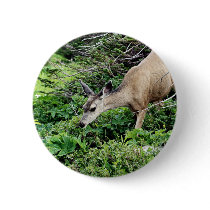 Deer in the Woods Pinback Button