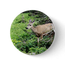 Deer in the Woods Button