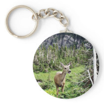 Deer in the Woods Keychain