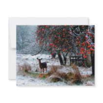 Deer in Winter invitations by fantasian_angel Deer in Winter invitations
