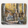 Deer In Woods Mousepad