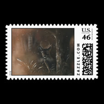 Deer_in_Woods postage