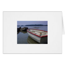 Deer Isle Rowboat in Cove Card