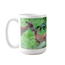 Deer Kissing Fawn Mug