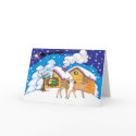 deer log cabin cards by TheChristmasBoutique deer log cabin cards