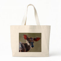 Deer looking at you tote bag