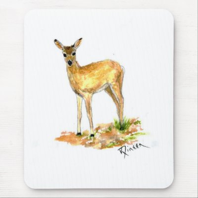 Deer Mousepad by Critterpainter