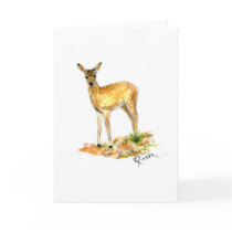 Deer Note Card