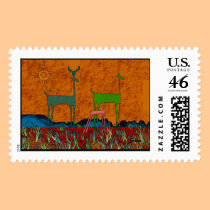 Deer postage by ZiaSun Deer postage