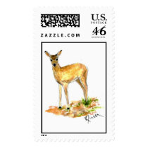 Deer Postage Stamp