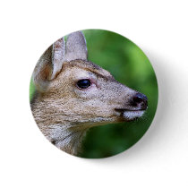 Deer - Profile of a Deer Pinback Buttons