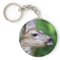 Deer - Profile of a Deer Keychains