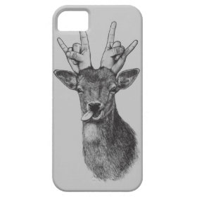 Deer Punk Illustrated Phone Case iPhone 5 Covers