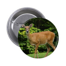 Deer Round Button