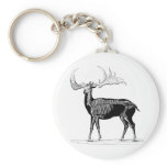 Deer skeleton keychain