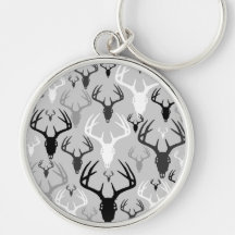 Deer Skull Hunting design Key Chains