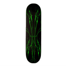 Deer Skull Tribal Tattoo skateboard - green