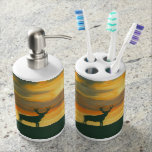 Deer soap dispenser and toothbrush caddy