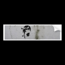 Deer Stencil bumper stickers