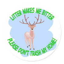 deer round stickers