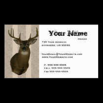 Deer Taxidermy Business Cards business cards