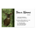 Deer Taxidermy Business Cards ~ Green