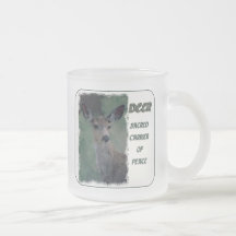 Deer TOTEM Sacred Carrier of Peace Mugs