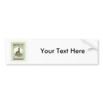 Deer Vintage Japanese Silk Label Bumper Sticker