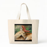 Deer with Felt Antlers Tote Bag
