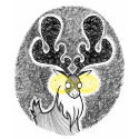 deerlights (dark) t-shirts by rakelruu deerlights (dark) t-shirts