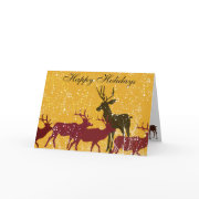 Deers First Snow Holidays creative christmas cards